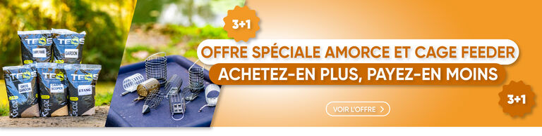 Offre sp&eacute;ciale amorce et cage feeder