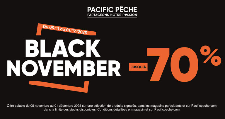 Black november jusqu'à -70% !