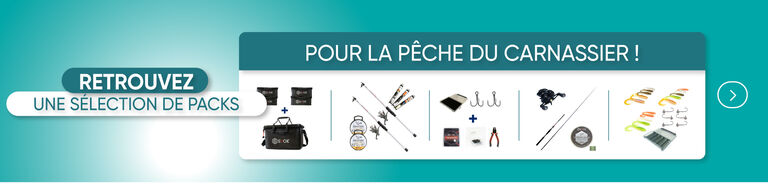 Retrouvez une s&eacute;lection de packs carnassier