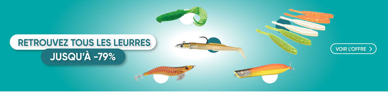 Retrouvez tous les leurres jusqu'&agrave; -79% !