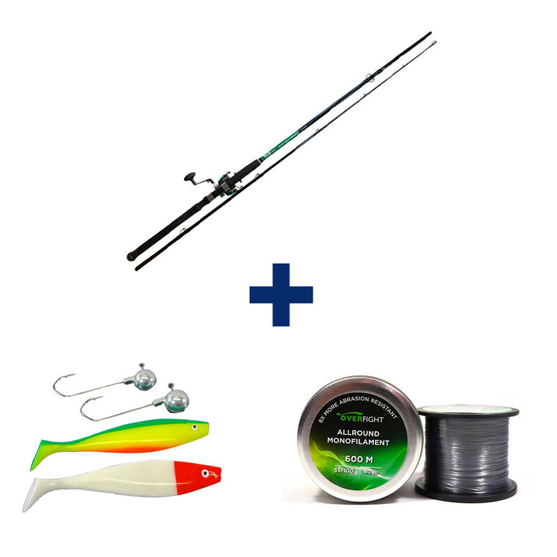 Pack Tank Heavy Spin + Monofilament + Leurre - Packs et ensembles | Pacific Pêche