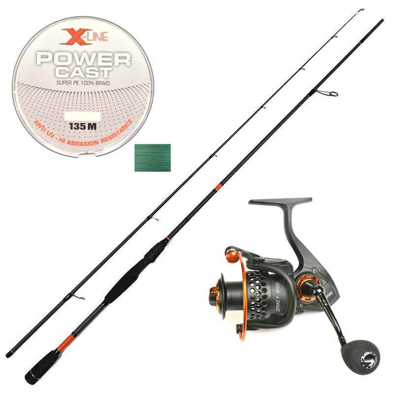 Pack Master Lures 2m10 10-30g +Strike 1 1000 FX + tresse 0.12mm - Packs et ensembles | Pacific P&ecirc;che