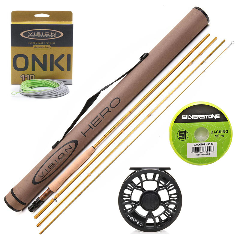 Pack mouche VISION Super Hero 9' soie 5 + Moulinet + soie et backing - Packs | Pacific P&ecirc;che