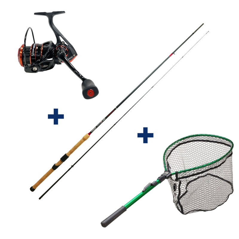 Ensemble Garbolino Vairon Mani&eacute; Canne 2m70 + Moulinet 2000 + Epuisette Pliante - Packs | Pacific P&ecirc;che