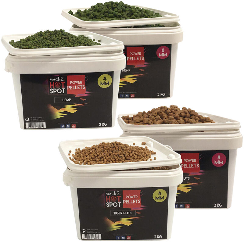 Pack Mack2 Pellets Hemp et Tiger Nuts - App&acirc;ts / Bateaux amorceur / Spodding | Pacific P&ecirc;che