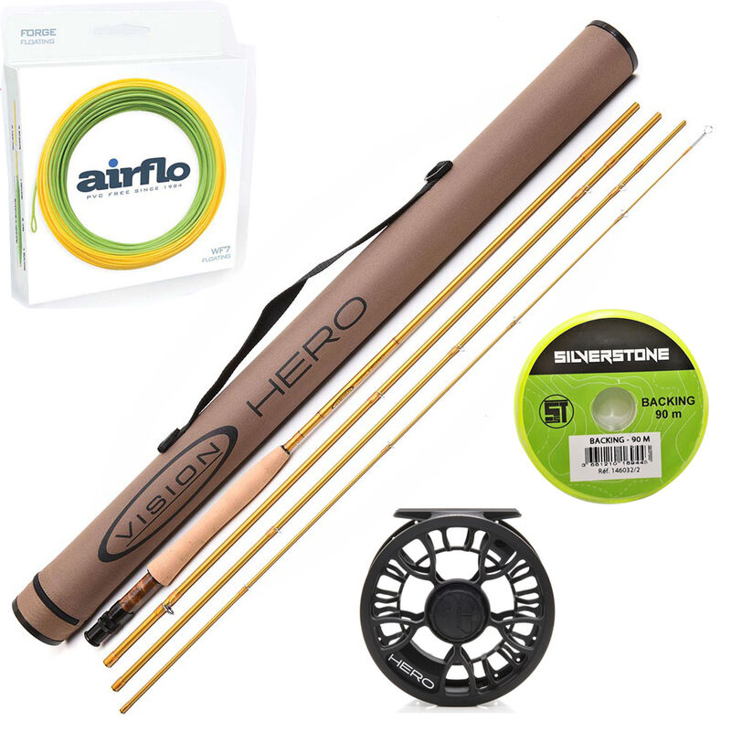 Pack mouche VISION Nymph Hero 10' #3 + Moulinet + soie et backing - Ensembles | Pacific P&ecirc;che