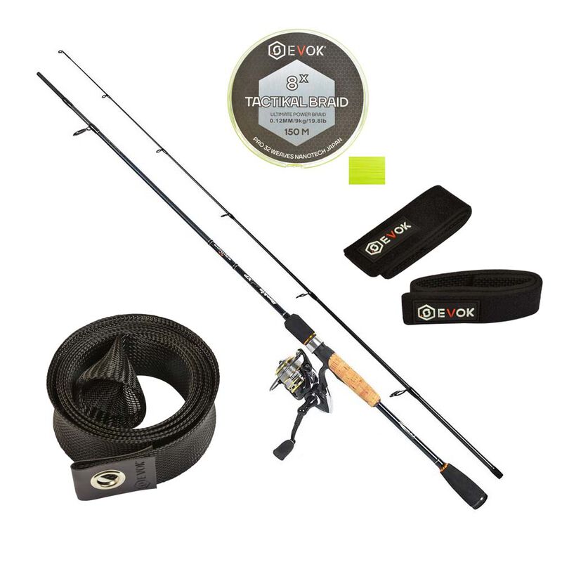 Combo Spinning Sakura + Rod Sock + Rod Strap + Tresse Offerte - Packs et ensembles | Pacific P&ecirc;che