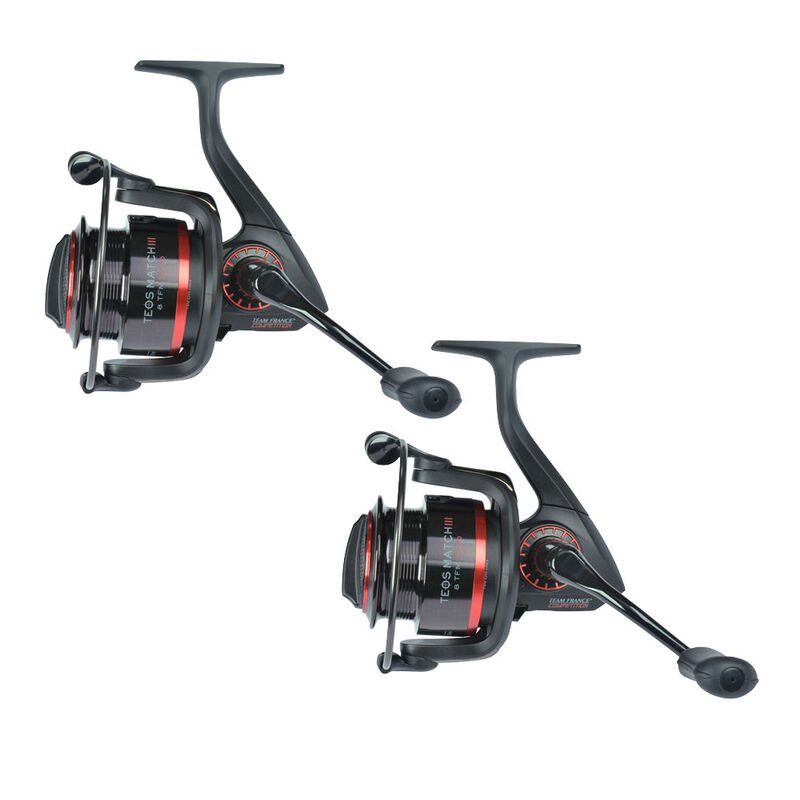 Moulinets frein avant coup team france pack 2 moulinets teos match 3 3000 - Packs | Pacific Pêche
