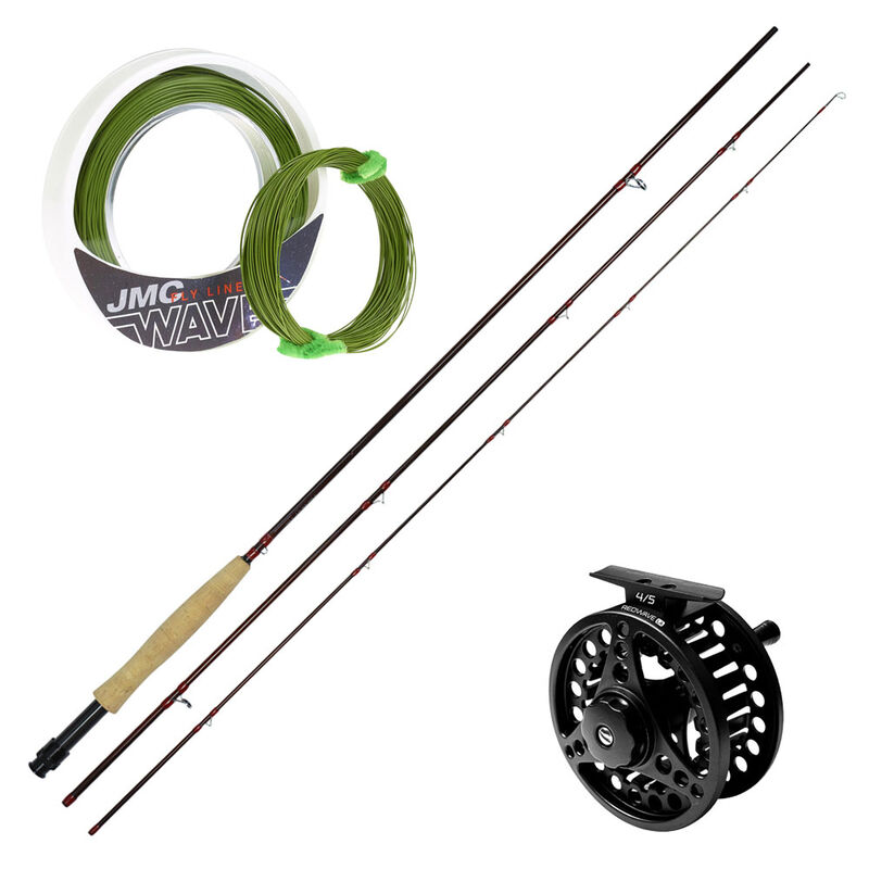 Pack Mouche Silverstone canne redwave 9&rsquo; + Moulinet 45la + Soie - Cannes | Pacific P&ecirc;che