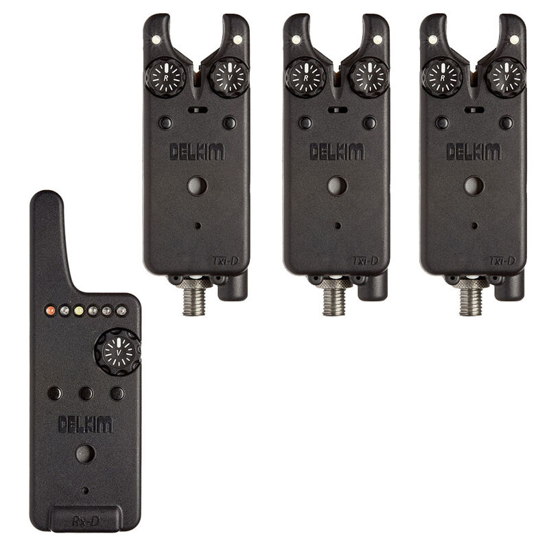 Pack 3 détecteurs carpe delkim txi-d + centrale rx-d (blanc) - Détections | Pacific Pêche