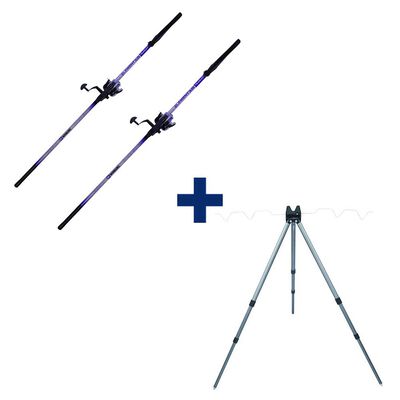 Pack 2 Combos Telesurf 3m90 + Trepied quai - Packs et ensembles | Pacific Pêche