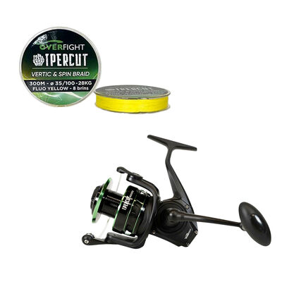 Pack Overfight Ipercut 6000 FD + Ipercut Vertic And Spin Braid - Packs et ensembles | Pacific P&ecirc;che