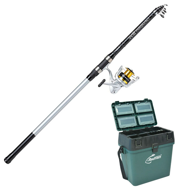 Pack Tanager 2 Surf T&eacute;l&eacute;scopique 4m 80-150g + Caisse de Rangement - Packs et ensembles | Pacific P&ecirc;che