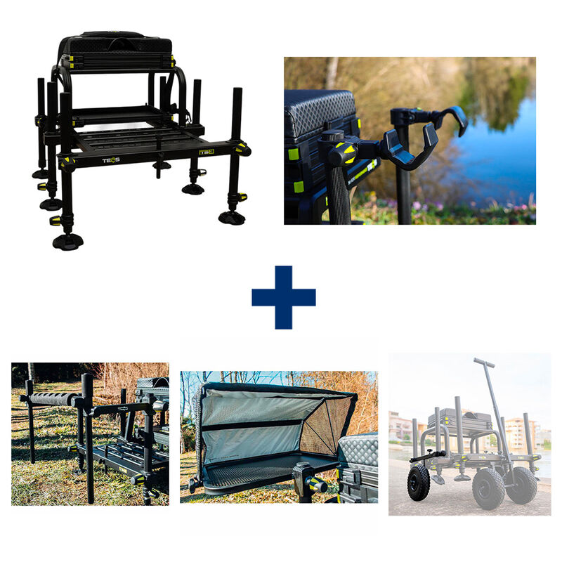 Pack Teos Station TS3 Starter +Chariot 2 Roues - Packs | Pacific P&ecirc;che