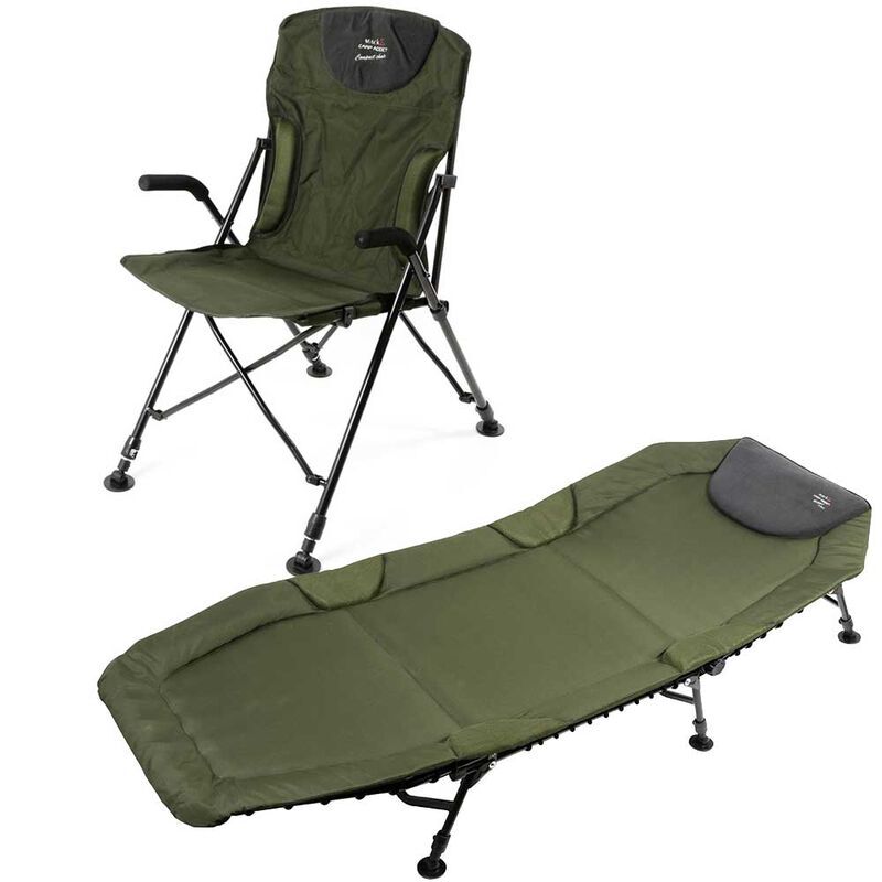 Pack confort mack2 bedchair + level chair carp addict - Bivouac Confort | Pacific P&ecirc;che