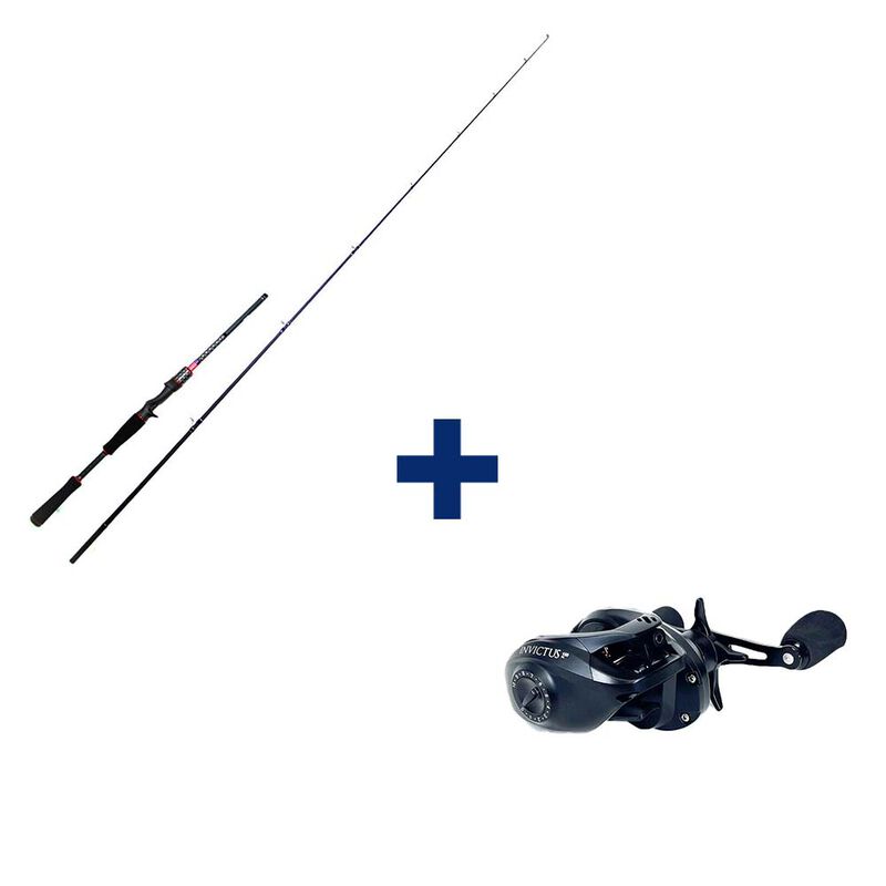 Pack Canne Evok Invictus V2 1.96m, 7-21g + Moulinet Casting Invictus 150HL - Packs et ensembles | Pacific Pêche