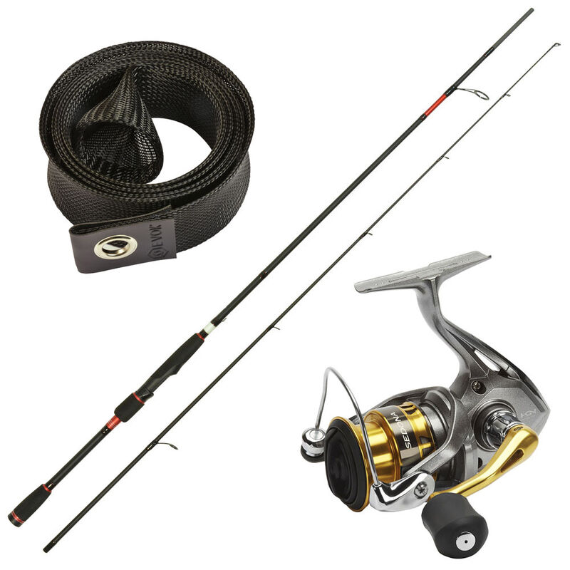 Canne Spinning Qualium 702MHS 2.10m 7-28g + Moulinet Sedona 2500 + Rod Sock Offert - Packs et ensembles | Pacific P&ecirc;che
