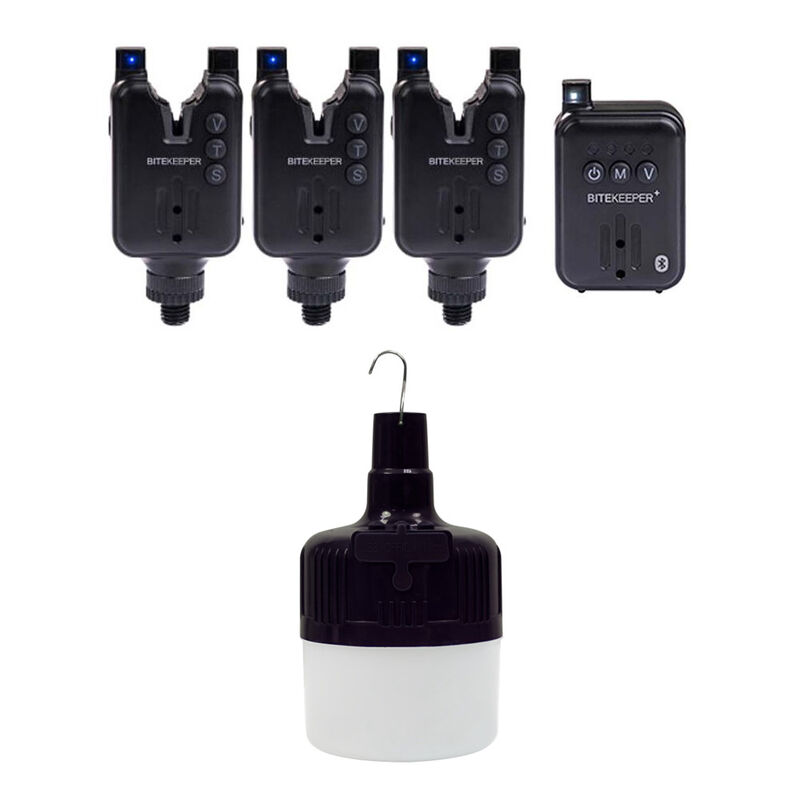 Pack Bite Keeper Pro 3+1 Black + Firefly Biwy Light - Détections | Pacific Pêche