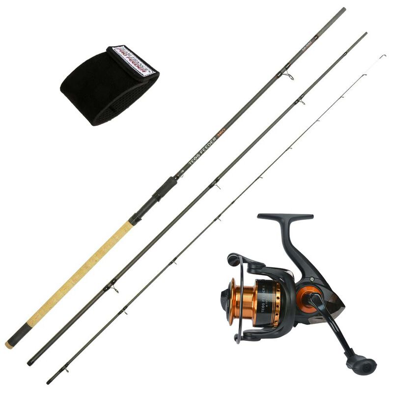 Pack Team France Teos feeder 3.60 + Moulinet Teos Feeder 4000 + attache canne - Ensembles feeder | Pacific Pêche