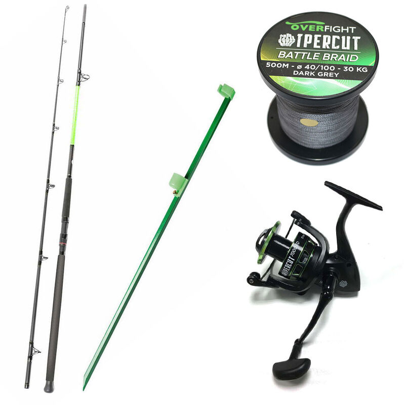 Pack ipercut battle + ipercut 7000 FD + ipercut battle braid 0.40 + adjustable sand spike - Packs et ensembles | Pacific P&ecirc;che