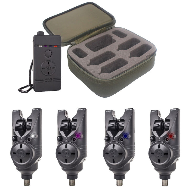 Pack 4 détecteurs carpe siren s5r avec coffret nash - Packs | Pacific Pêche
