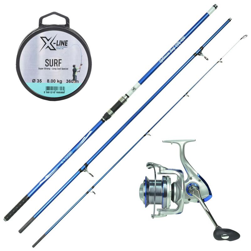 Pack surfcasting Sasori canne + moulinet + nylon - Packs et ensembles | Pacific P&ecirc;che
