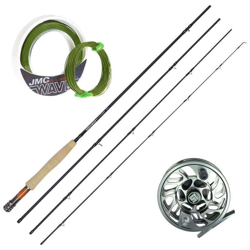 Ensemble mouche Canne Blackbone 10' soie 3-4 + Moulinet r-stream 56 + Soie - Ensembles | Pacific P&ecirc;che