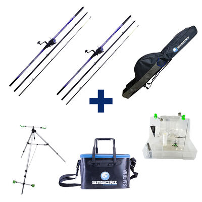 Pack Element Surf 420 + Surf Box + Trepied Surf + Fourreau Surf + Baksalt - Packs et ensembles | Pacific P&ecirc;che