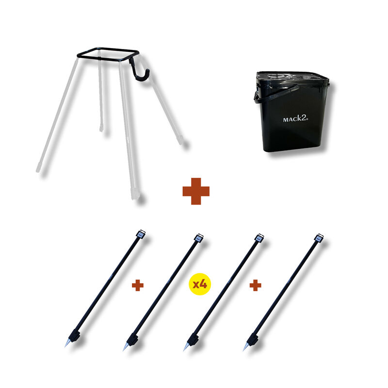 Pack Falcon Competition Support Seau + Square Bucket 17L - Appâts / Bateaux amorceur / Spodding | Pacific Pêche