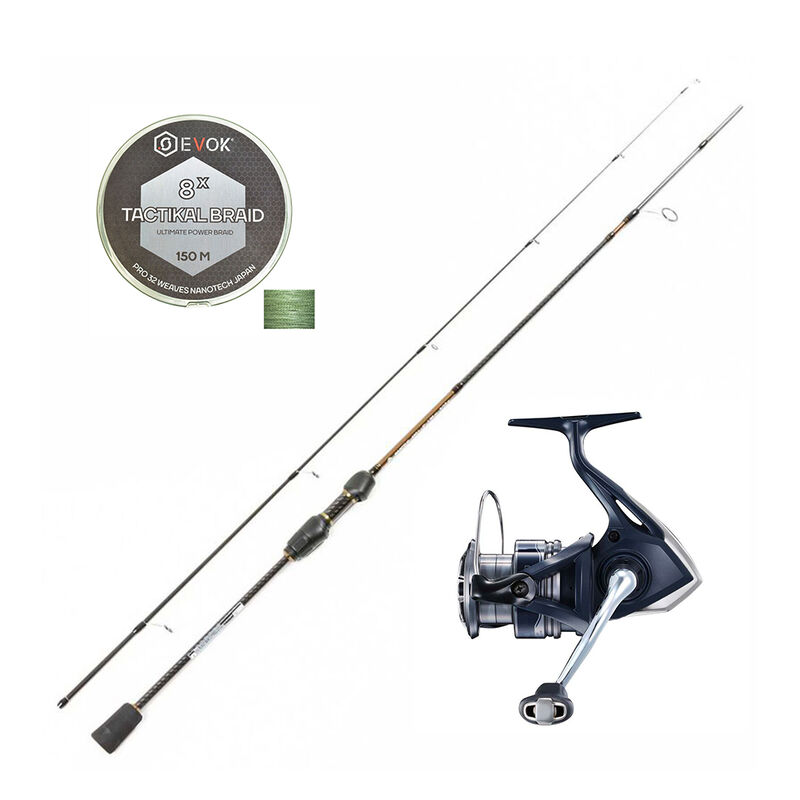 Canne Spinning Invictus 602L 1m80, 3-10g + Catana 1000FE  + Tresse Offerte - Packs et ensembles | Pacific Pêche