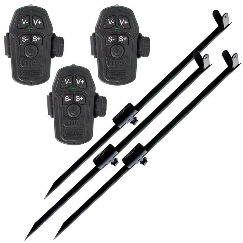 Pack 3 Piques Bouée + 3 Détecteurs Smart Cat - Packs et ensembles | Pacific Pêche