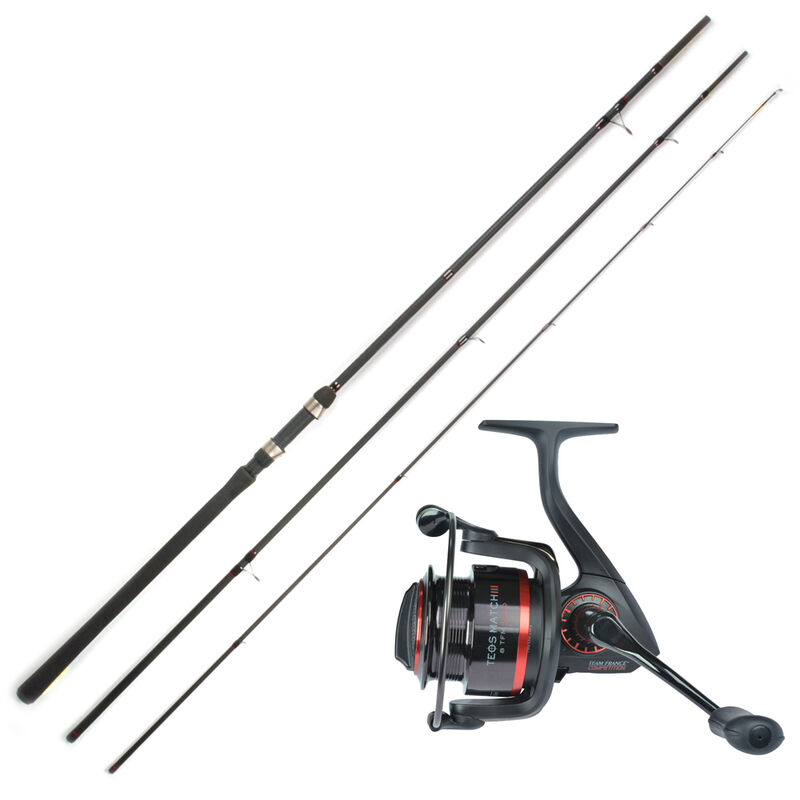 Ensemble anglaise coup team france teos match 360 cs + teos match 3 3000 - Packs | Pacific Pêche