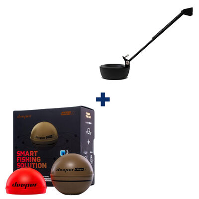 Pack Deeper Chirp+V2 + Support pour fixation sur bateau amorceur - Appâts / Bateaux amorceur / Spodding | Pacific Pêche