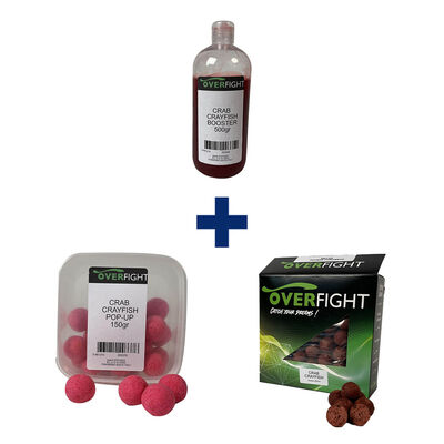 Pack Crab Crayfish  Boost 500ml + Pop Up 25mm + Boilies 25mm 1kg - Packs et ensembles | Pacific P&ecirc;che