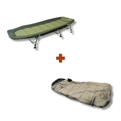 Pack Signature Bedchair + Sleeping Bag - Bivouac Confort | Pacific Pêche