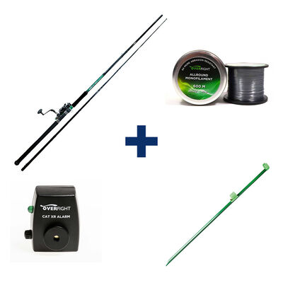 Pack Tank Heavy Spin + Monofilament + Cat XR Alarm+ Adjustable Sand Spike - Packs et ensembles | Pacific Pêche
