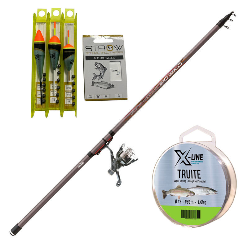 Combo canne et moulinet + bobine nylon +  kits de lignes mont&eacute;s - Packs & ensembles | Pacific P&ecirc;che