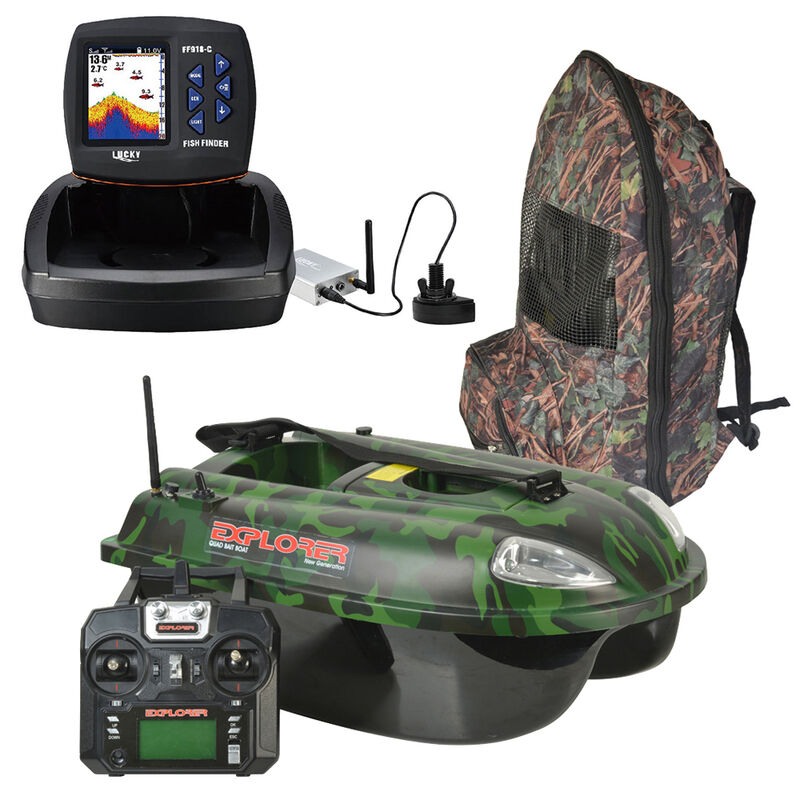 Pack Explorer Camo + Sondeur Couleur FF918 - App&acirc;ts / Bateaux amorceur / Spodding | Pacific P&ecirc;che