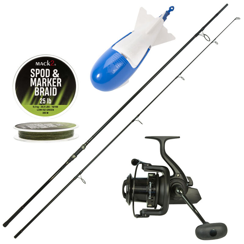 PACK Spod Carp Addict + Moulinet + Tresse + Bait Rocket - Cannes | Pacific P&ecirc;che