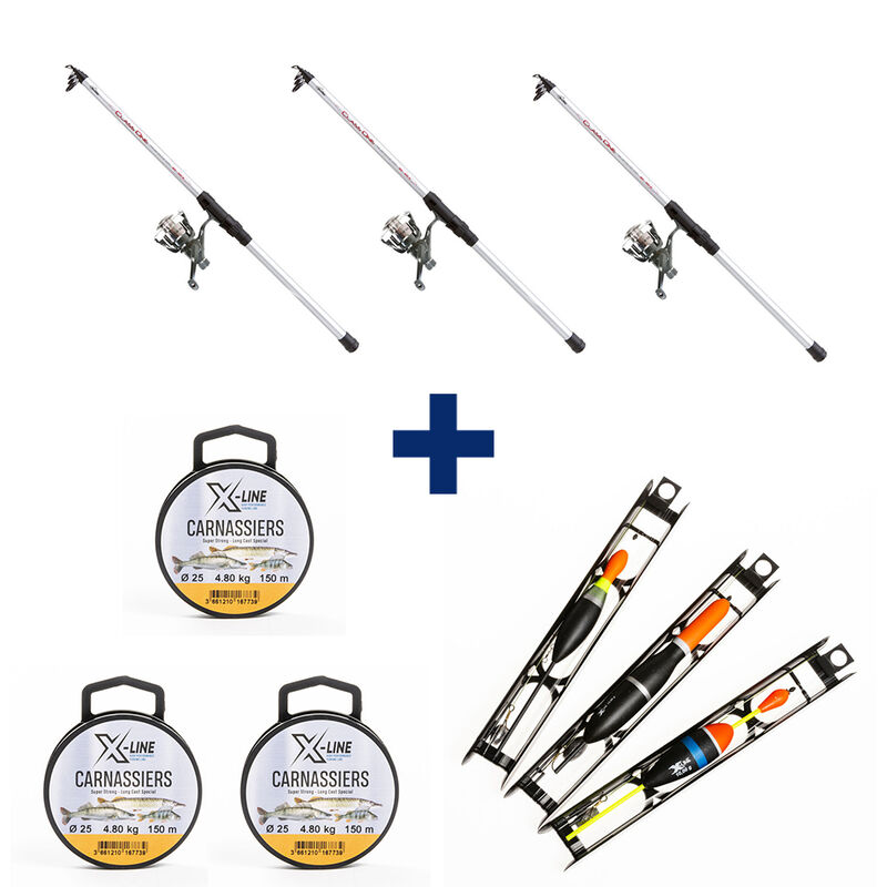 Pack Class One Brochet Pose 3 Cannes - Packs et ensembles | Pacific P&ecirc;che