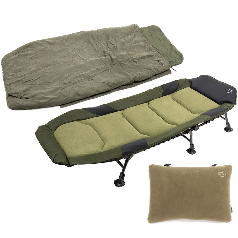Pack Bedchair H Max Evo + Duvet + Pillow - Bivouac Confort | Pacific Pêche