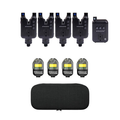 Pack Bite Keeper Pro 4+1 Black + 4 Silver Bullet Bobbin - Détections | Pacific Pêche