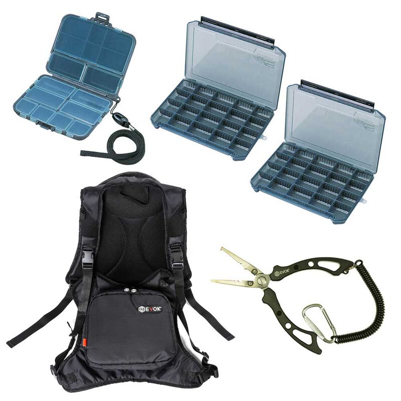 Pack bagagerie carnassier sac + boites + pince - Packs et ensembles | Pacific P&ecirc;che