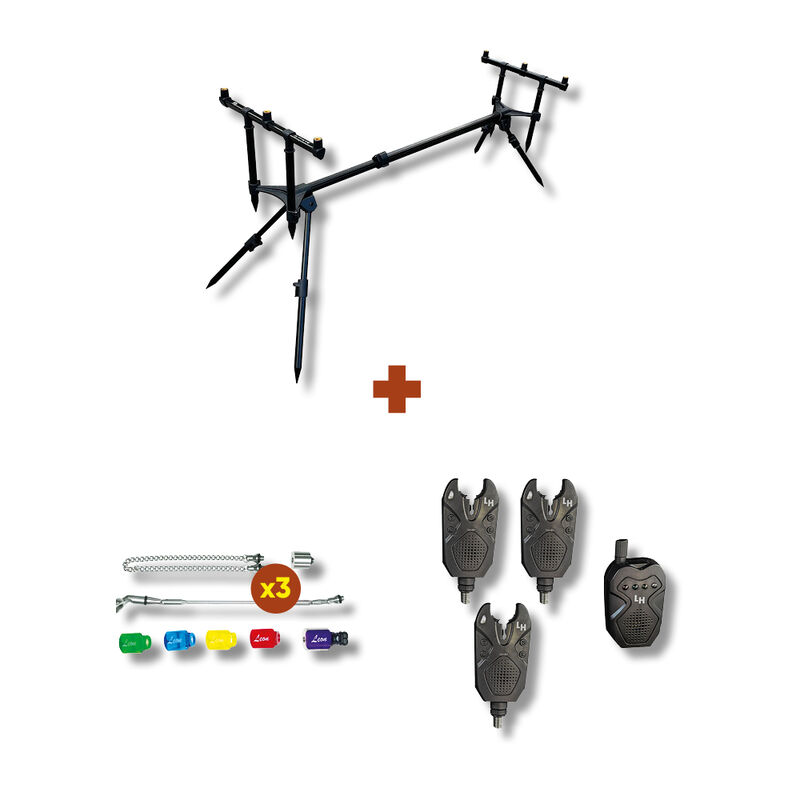 Pack Rod Pod Black Diamond 3 Rod - Détections | Pacific Pêche