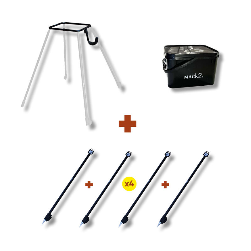 Pack Falcon Competition Support Seau + Square Bucket 10L - Appâts / Bateaux amorceur / Spodding | Pacific Pêche