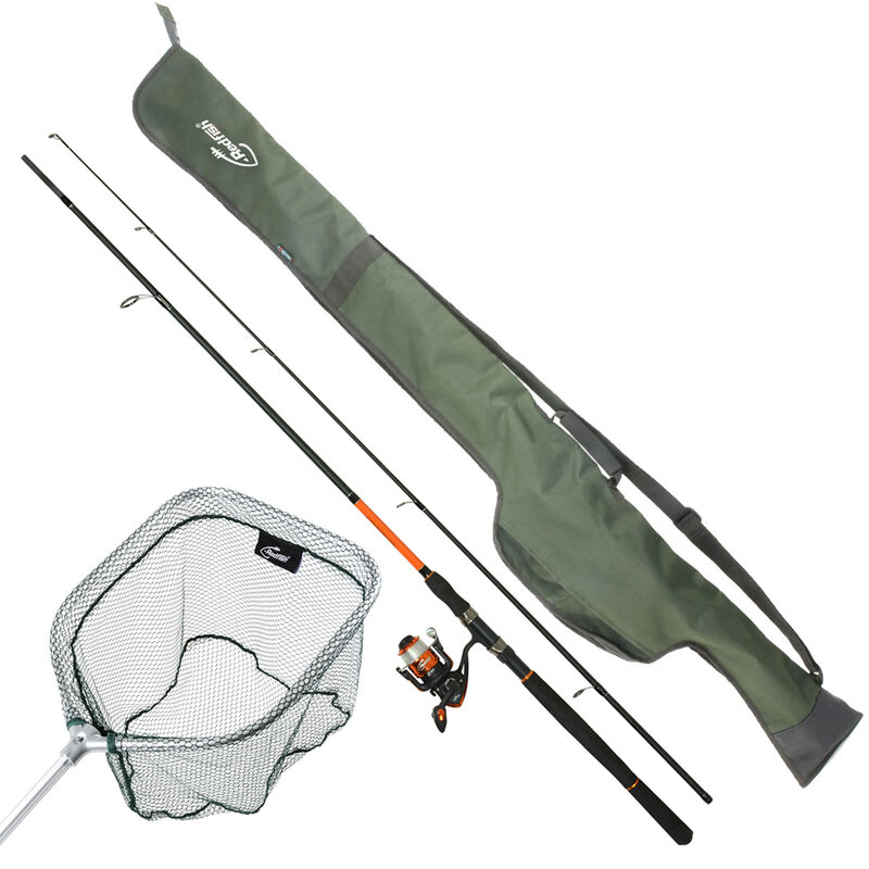 Pack carnassier Redfish Basalt 2.70 15-50g + CS3000 + Fourreau + Epuisette - Packs Spinning | Pacific P&ecirc;che