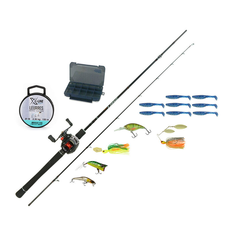 Ensemble + nylon + 13 leurres + boite offerte - Packs et ensembles | Pacific P&ecirc;che