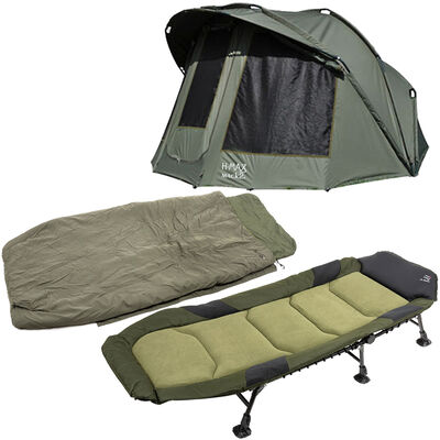 Pack Bivouac Bed chair + Biwy + Sleeping Bac H Max - Bivouac Confort | Pacific Pêche