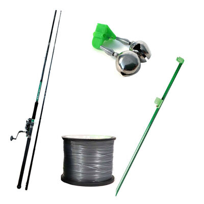Pack Pêche du silure Overfight Combo Tank Allround 3m, Max 600g + Fil + Pique + Grelot - Packs et ensembles | Pacific Pêche