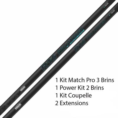 Pack Rive R16 Pro Angler + kit power + kit match + 2 extensions + 1 kit coupelle - Packs | Pacific P&ecirc;che